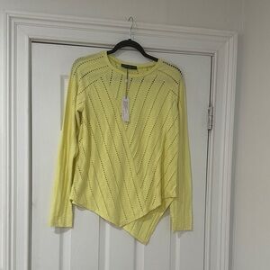 Generation Love Light Yellow Perforated Sweater
